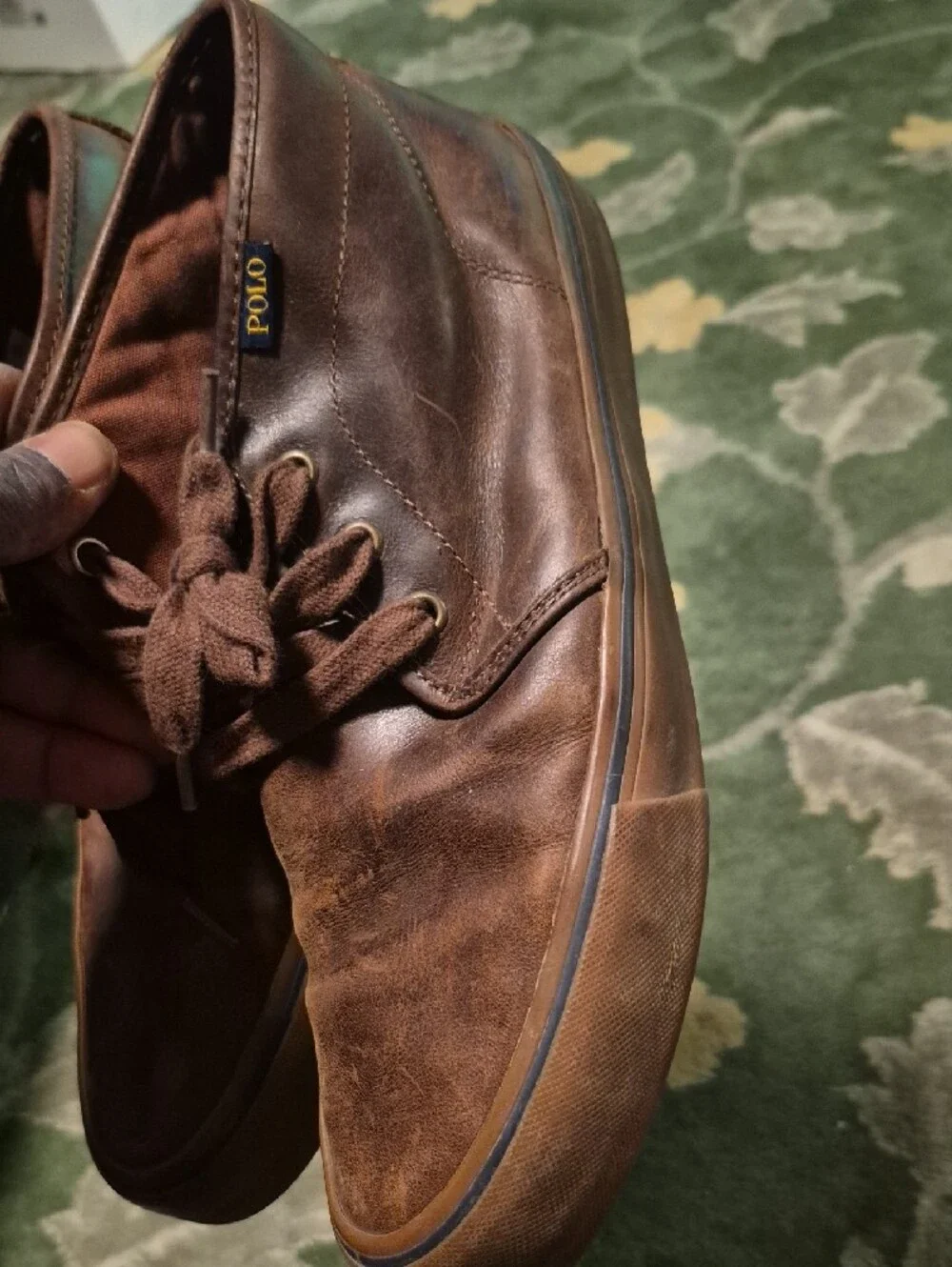 Polo by Ralph Lauren Brown Leather Chukka Boots
